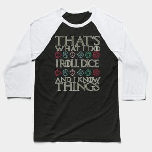 DND That's What I Do Baseball T-Shirt